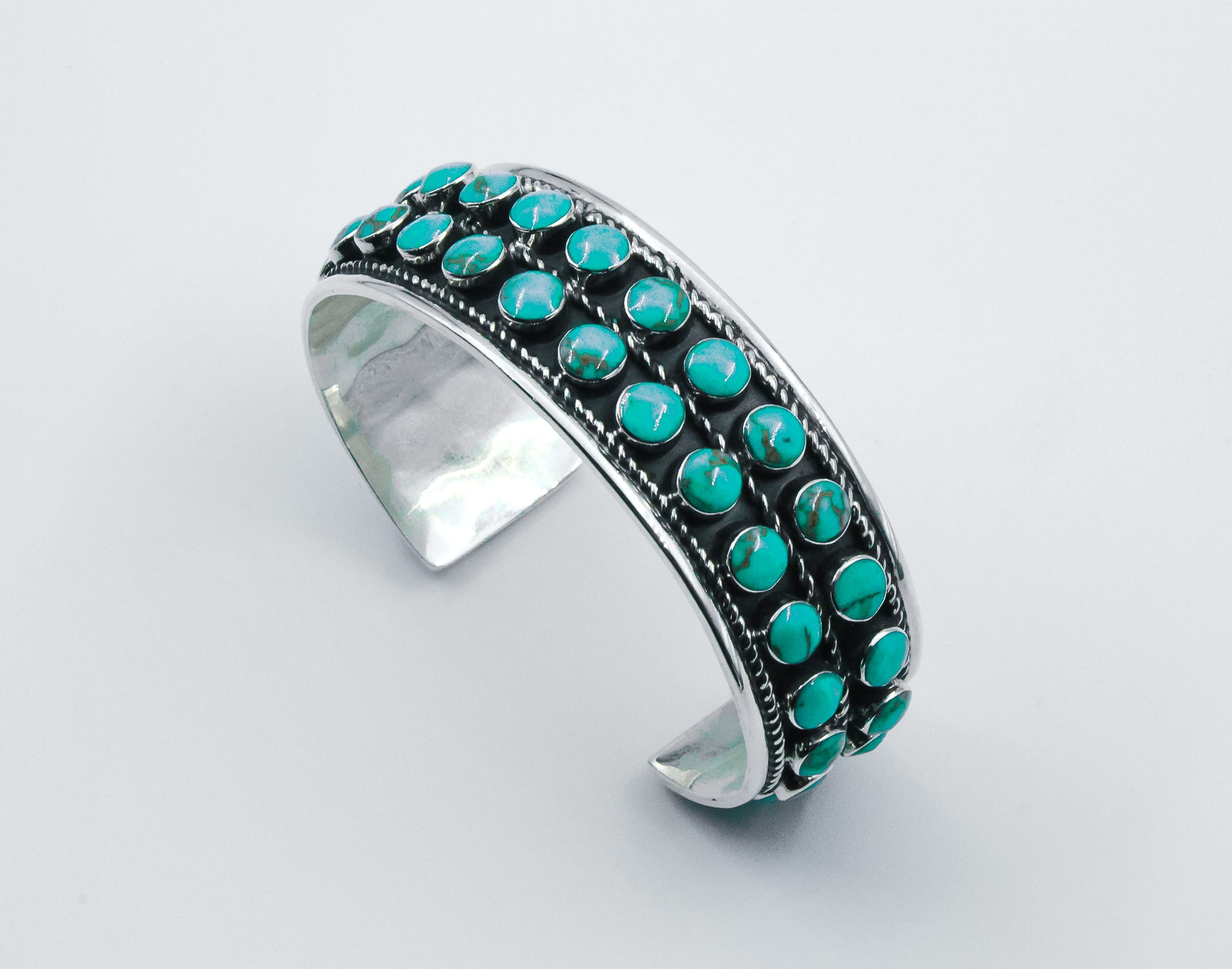 BRAZALETE PIEDRA TURQUESA REDONDO