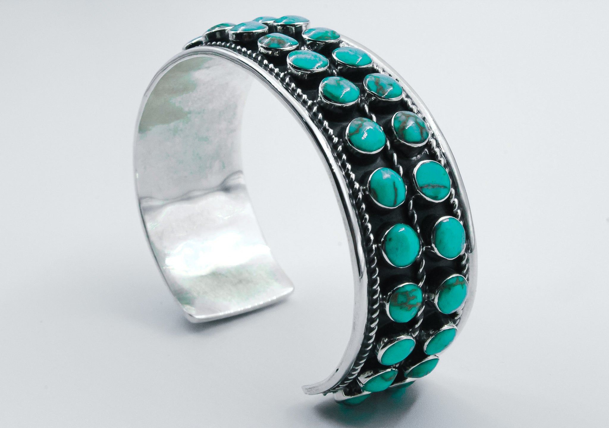 BRAZALETE PIEDRA TURQUESA REDONDO