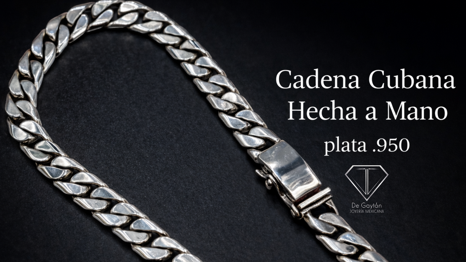 Cadena de Plata estilo cubano