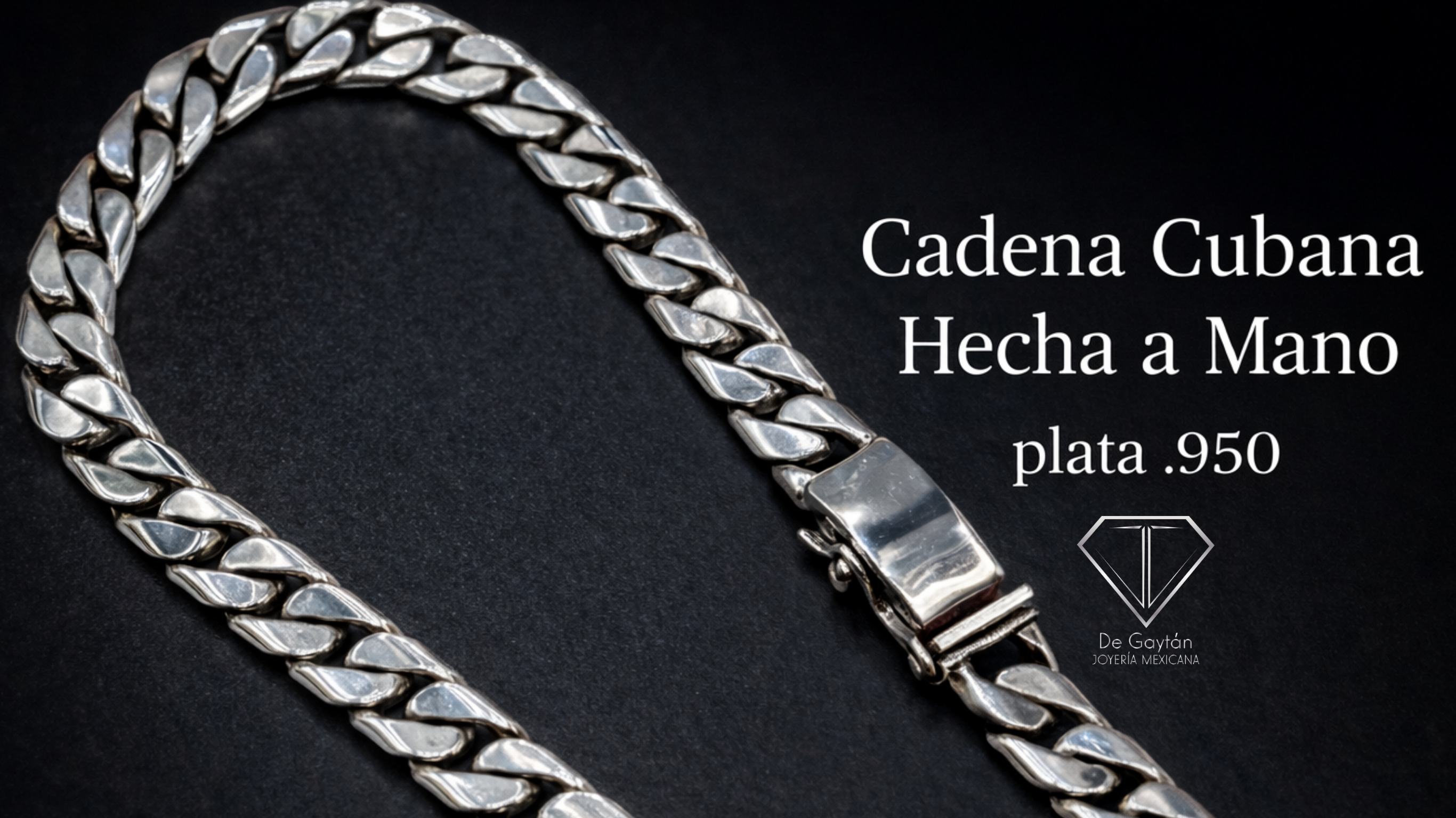 Cadena de Plata estilo cubano