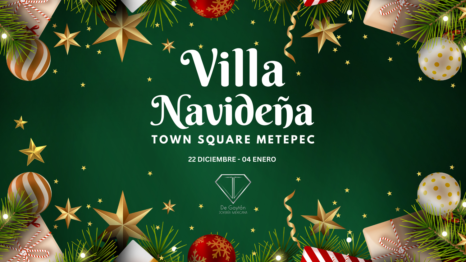 Villa de Navidad joyeria de plata