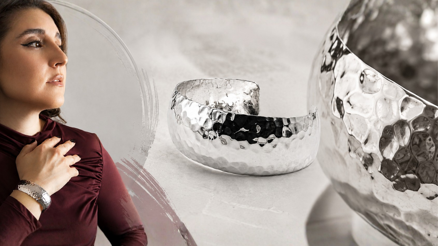 brazalete de plata certificada taxco