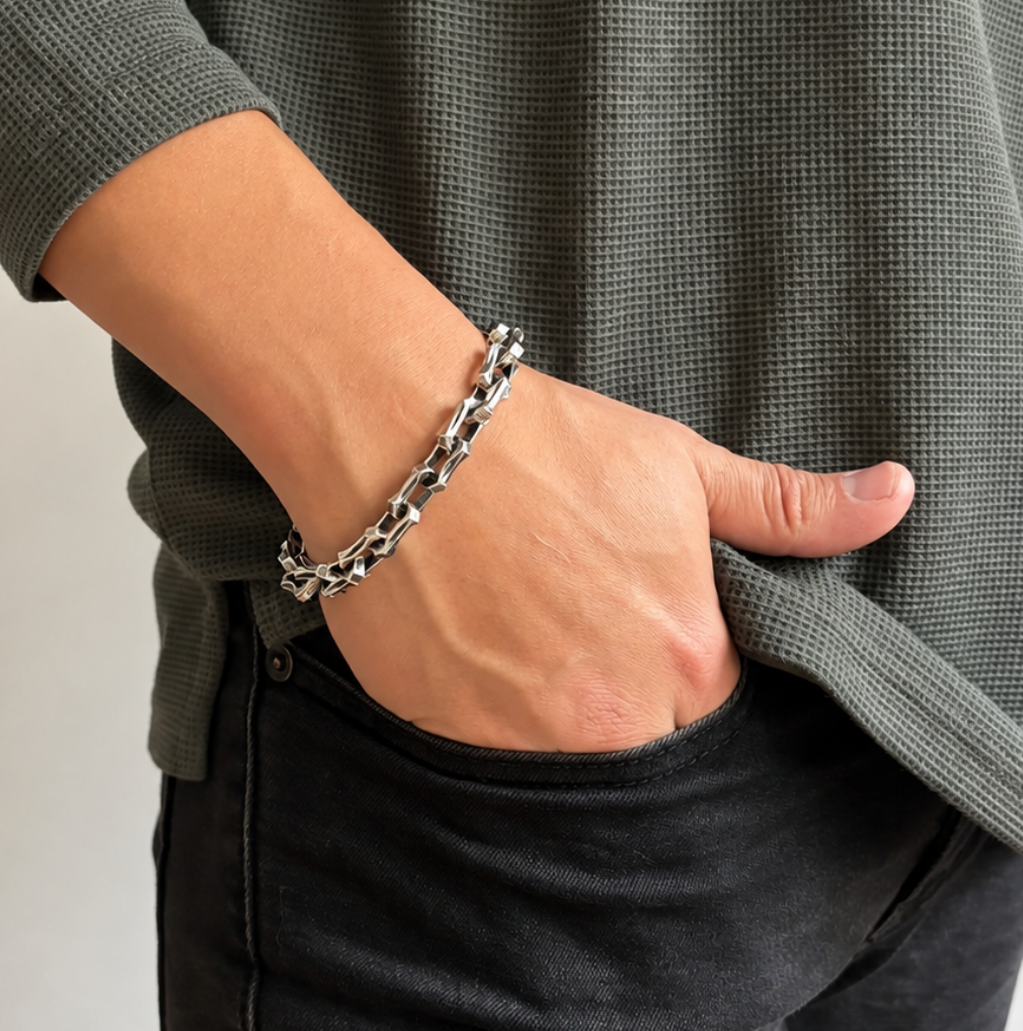 PULSERA DE PLATA FINA LEY .925
