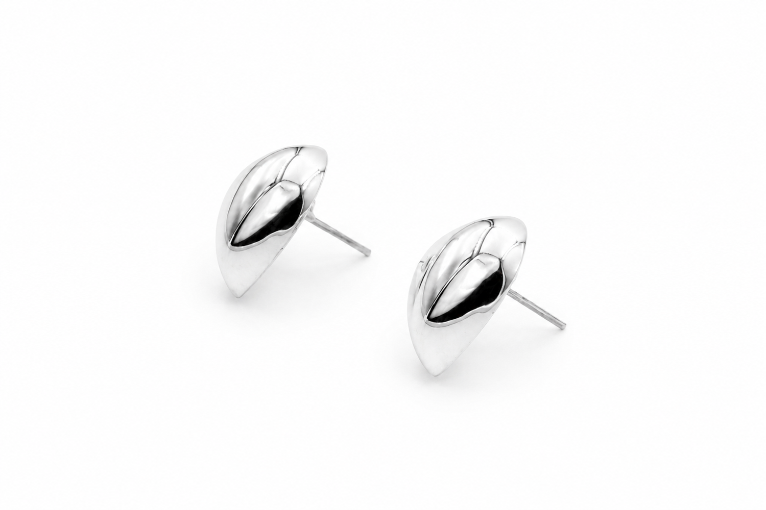 aretes de plata corazon