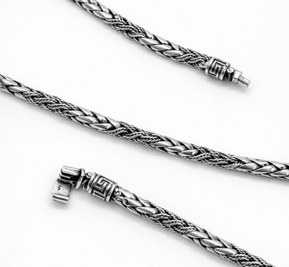 CADENA ESPIGA PLATA .950