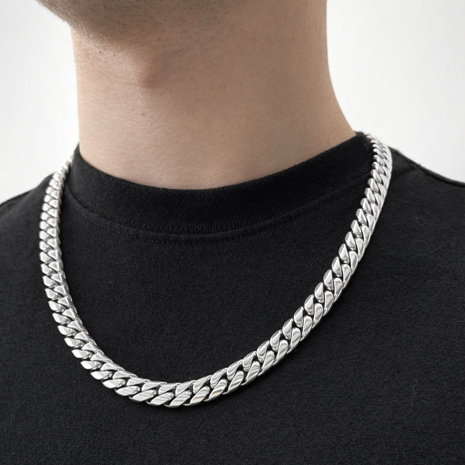 cadena de plata fina