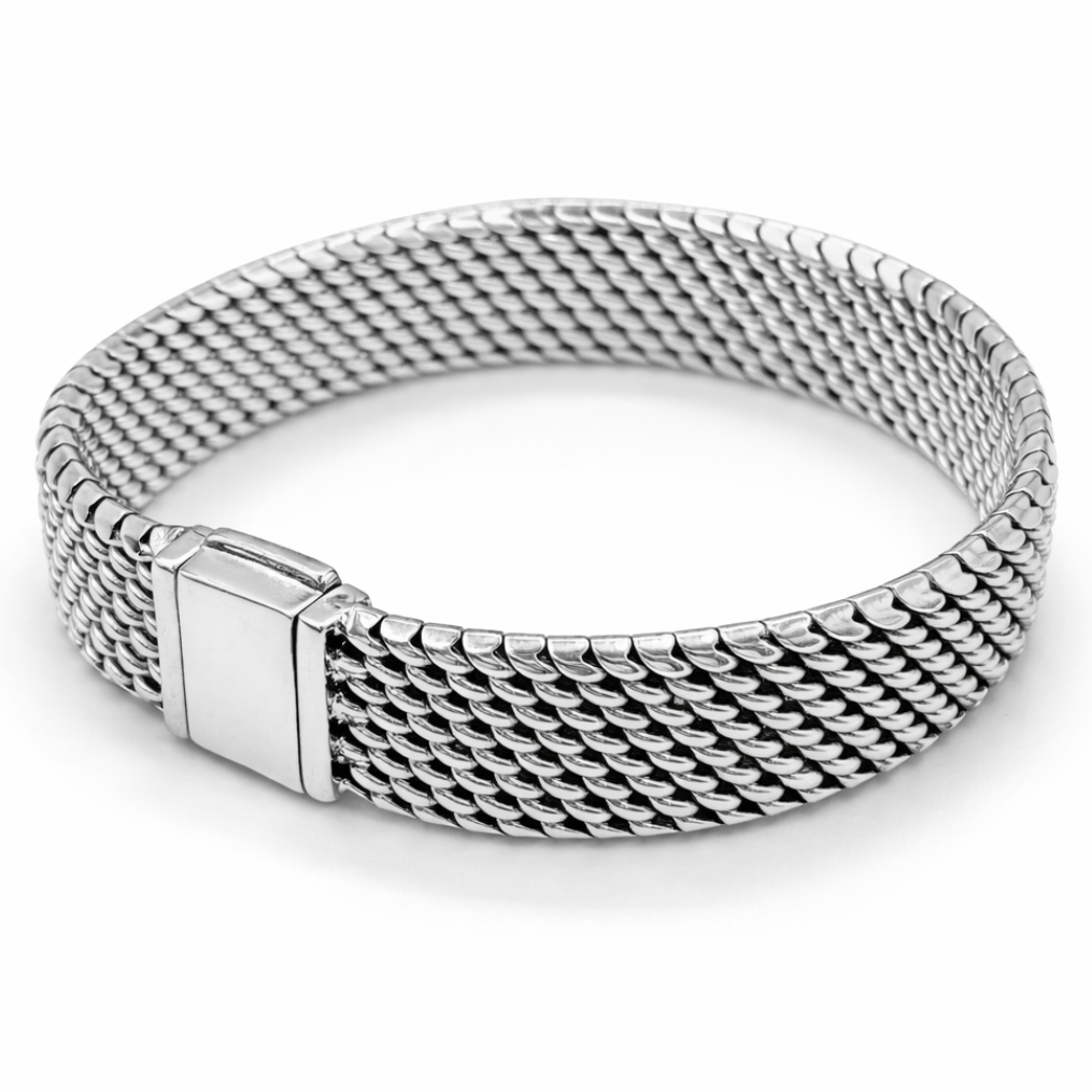 pulsera de plata fina